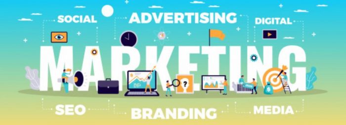 Una imagen en la que aparece la palabra Marketing entre otros elementos